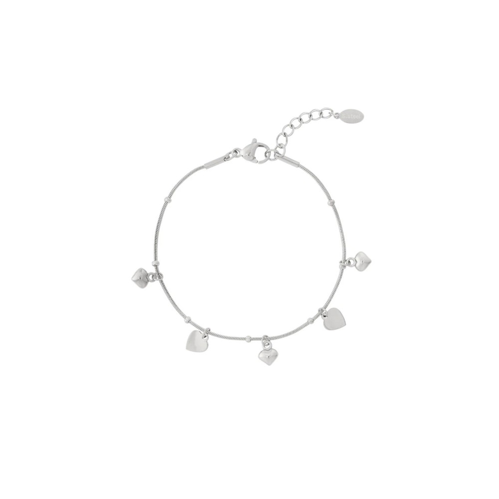 Bracciale Mini Love con Cuori Pendenti | Elegante e Romantico