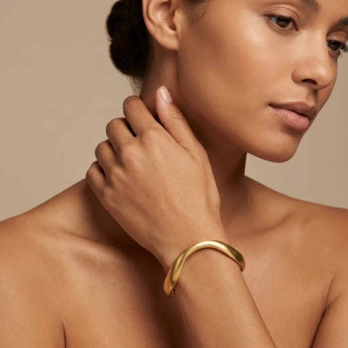 Bracciale a Schiava Onda D'Oro - Gioielli Artigianali Online