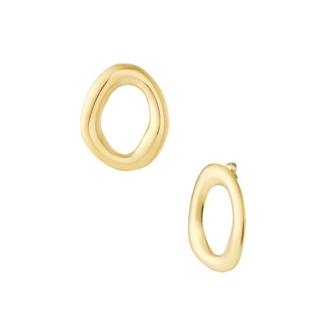 Orecchini Ovali Wavy: Design Organico e Sinuoso | [DoniPreziosi]