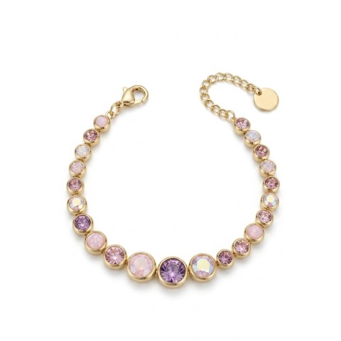 Bracciale Iris: Eleganza con Cristalli Colorati