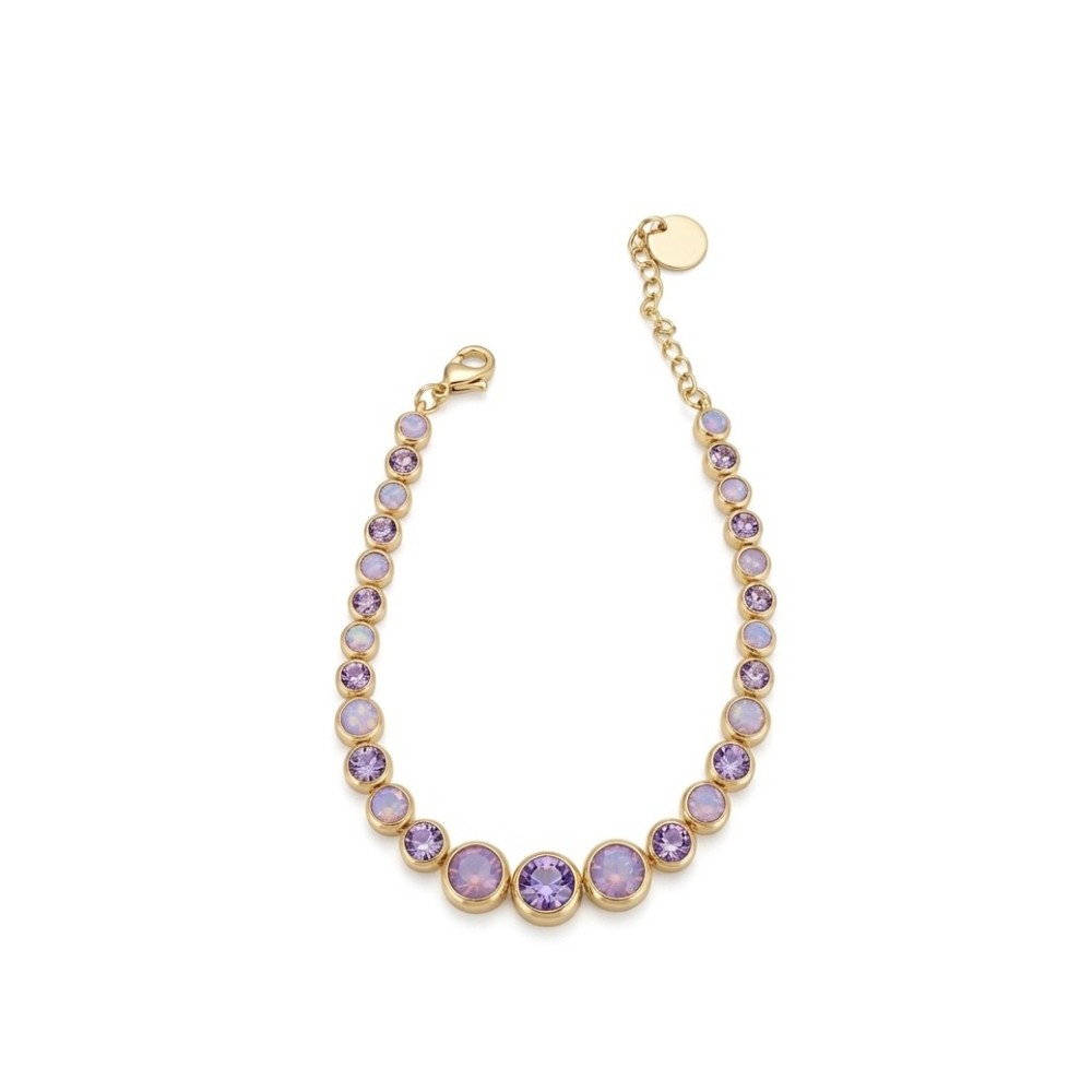 Bracciale Iris: Eleganza con Cristalli Colorati