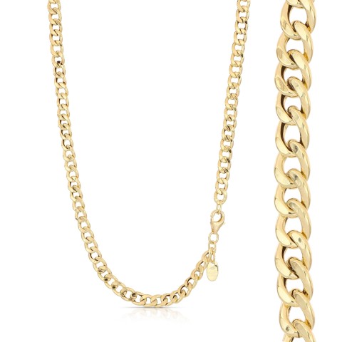 Collana Uomo Oro Giallo 18K Maglia Grumetta