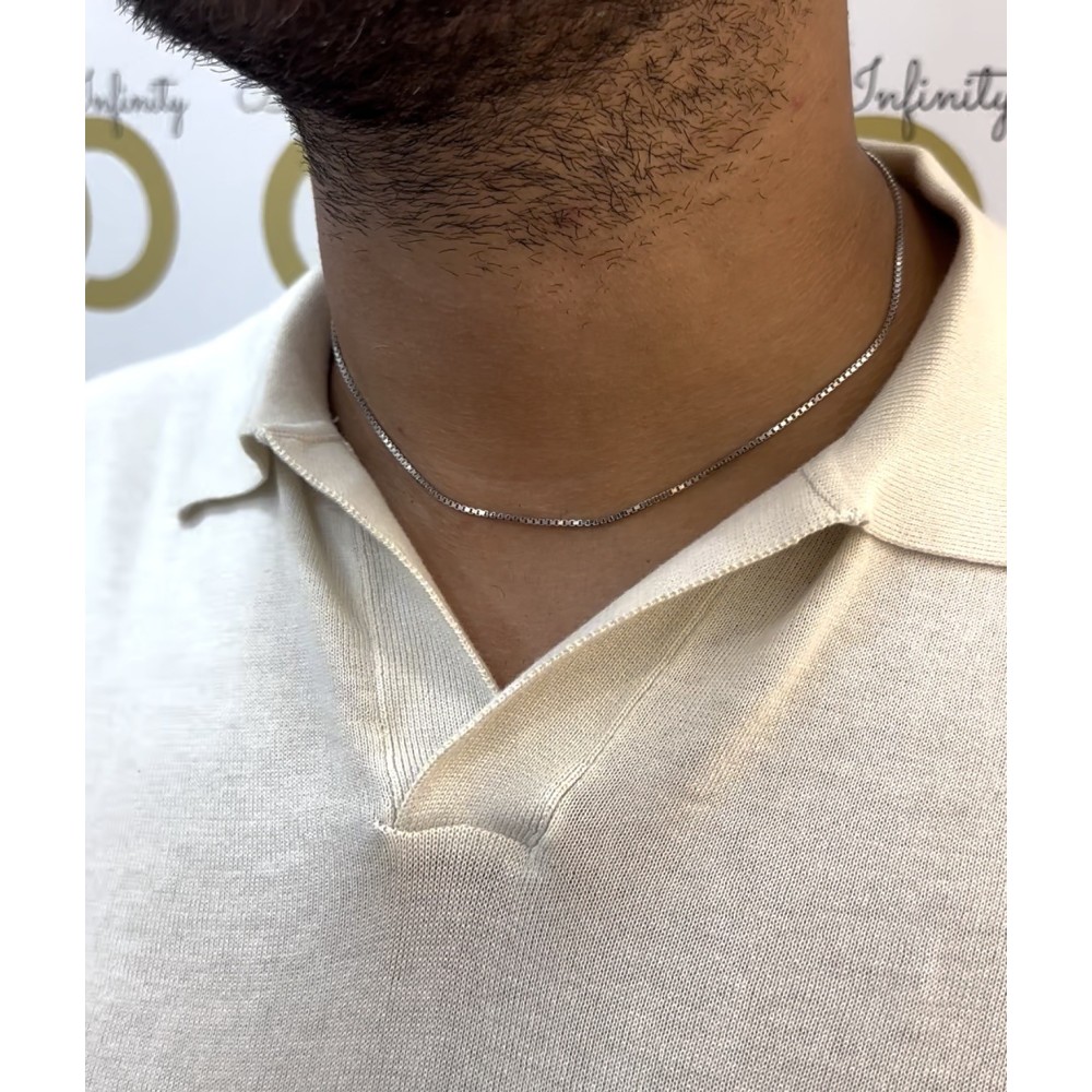Collana Infinity saldata in argento 925%