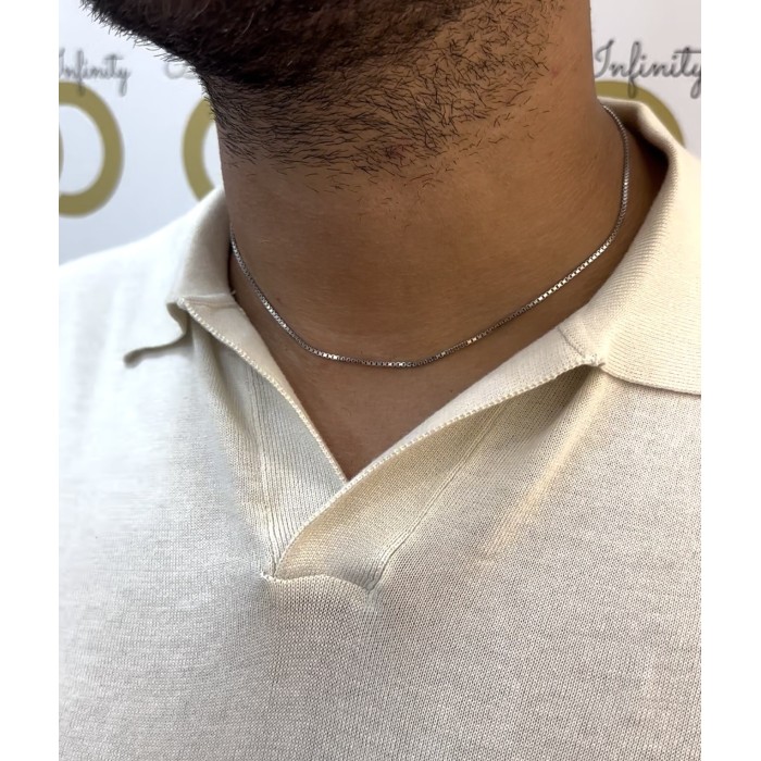 Collana Infinity saldata in argento 925%