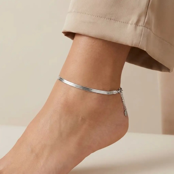 Cavigliera Snake in Acciaio Inox