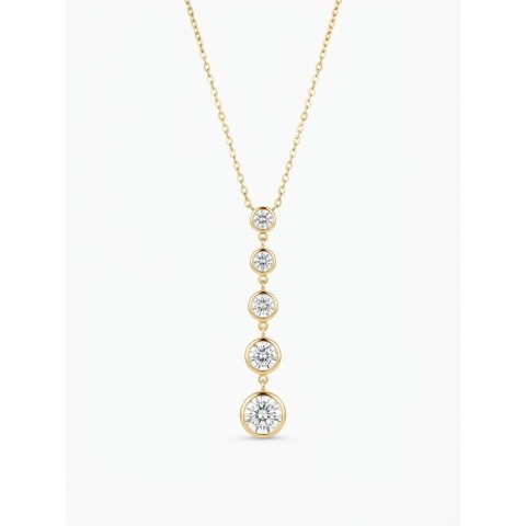 Collana Scala Brillante Pendente