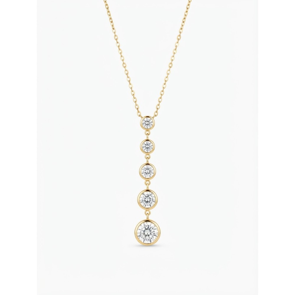 Collana Scala Brillante Pendente