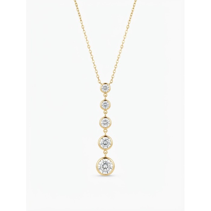Collana Scala Brillante Pendente