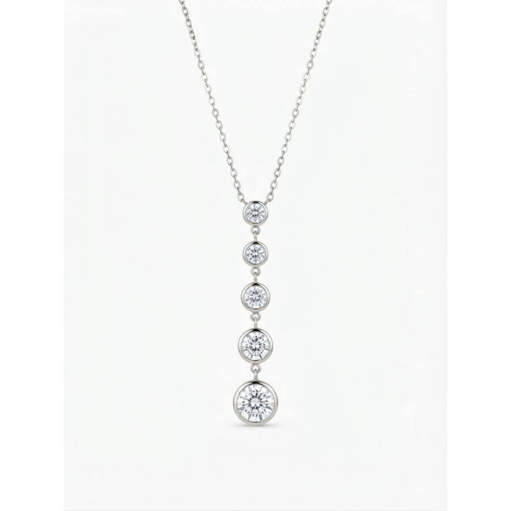 Collana Scala Brillante Pendente