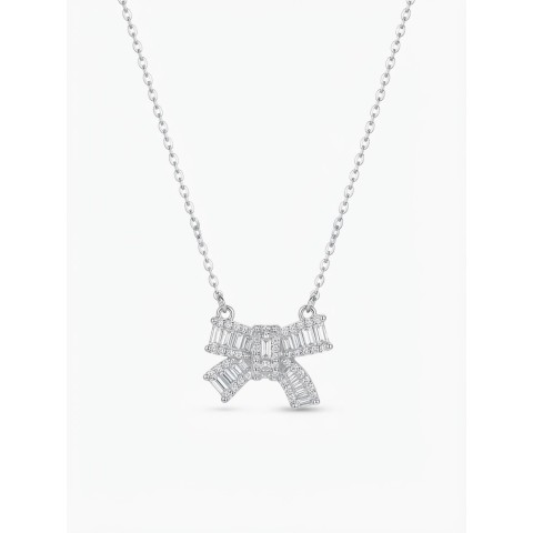 Collana Fiocco Baguette