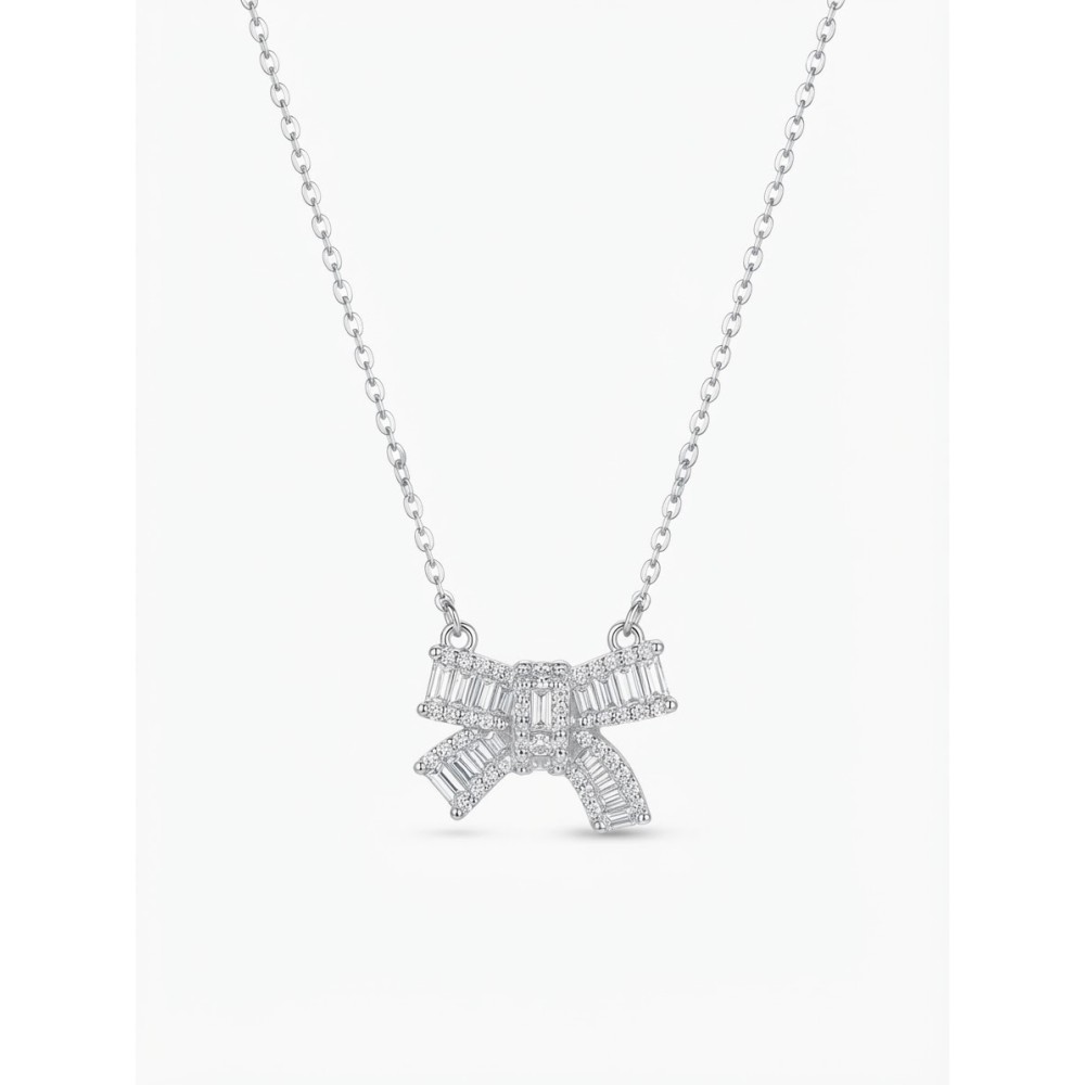 Collana Fiocco Baguette