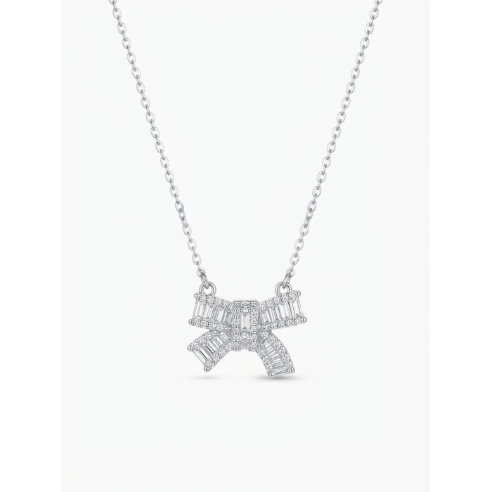 Collana Fiocco Baguette