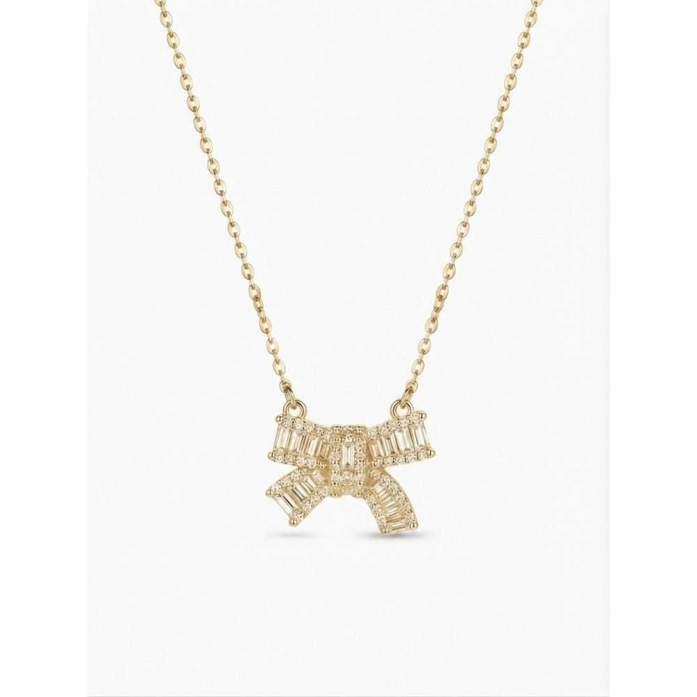Collana Fiocco Baguette