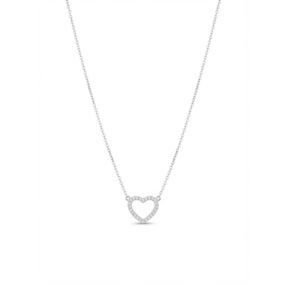 Collana Mini Cuore Pavé