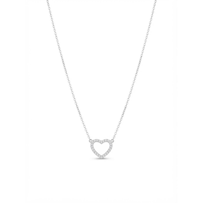 Collana Mini Cuore Pavé