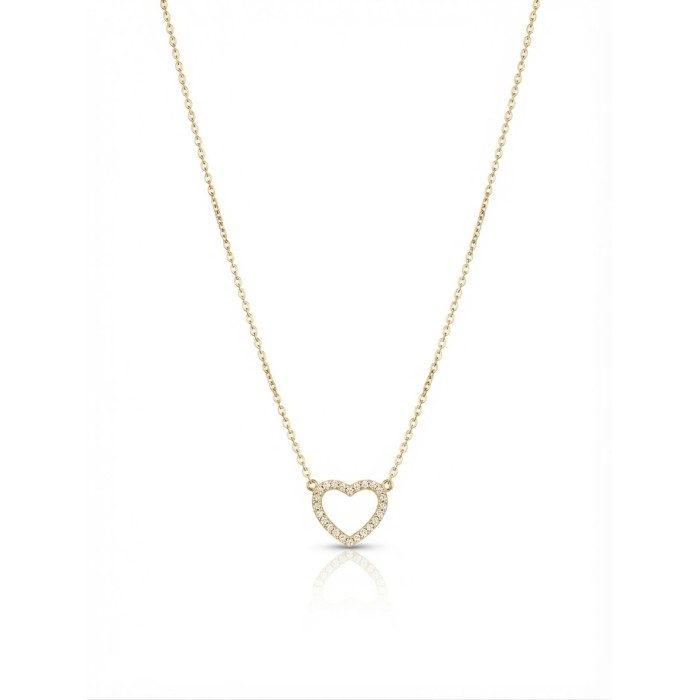 Collana Mini Cuore Pavé
