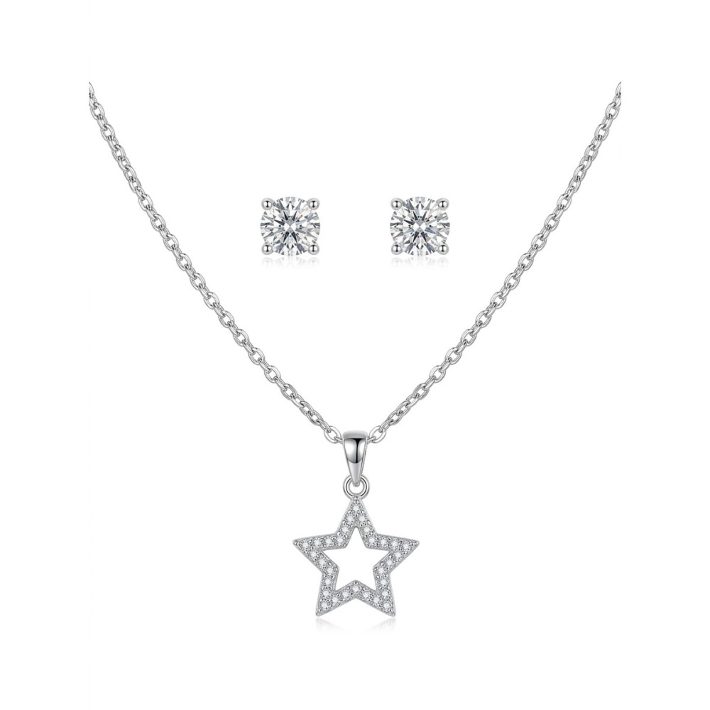 Set Collana Stella ed Orecchini Punto Luce