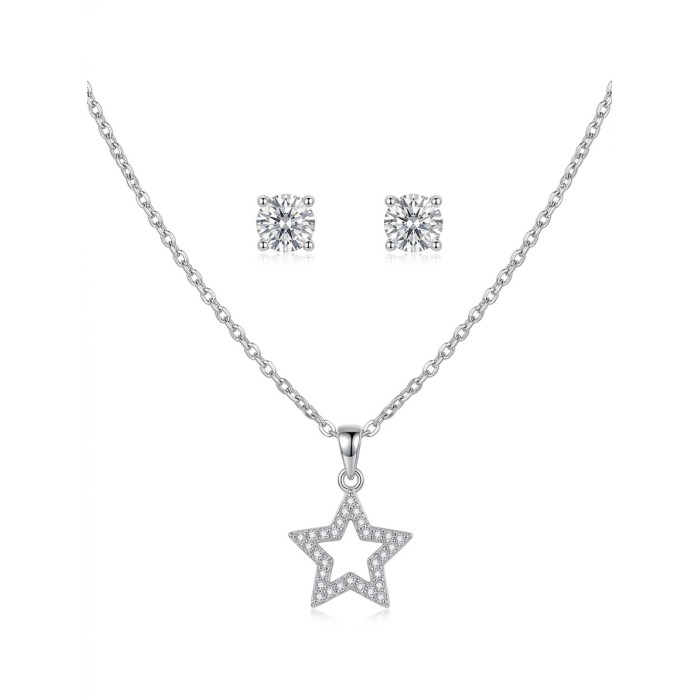 Set Collana Stella ed Orecchini Punto Luce
