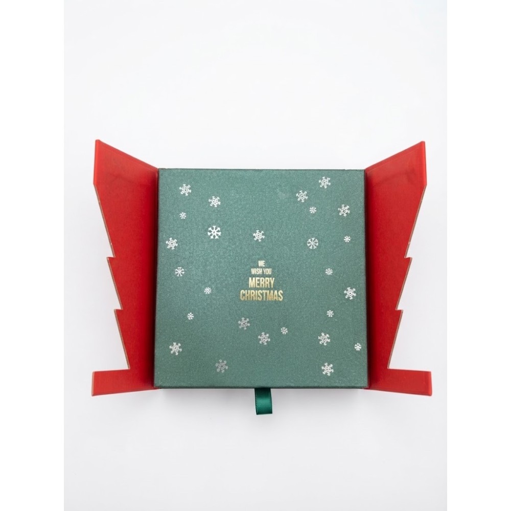 Scatola Regalo Natalizia Apribile - Edizione Limitata "We Wish You Merry Christmas