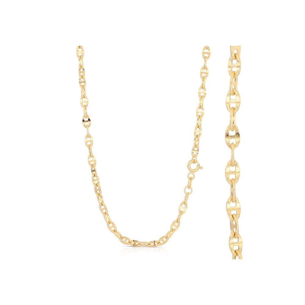COLLANA IN ORO 18 CARATI MAGLIA MARINA