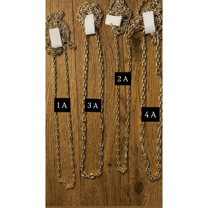 COLLANA IN ORO 18 CARATI MAGLIA MARINA