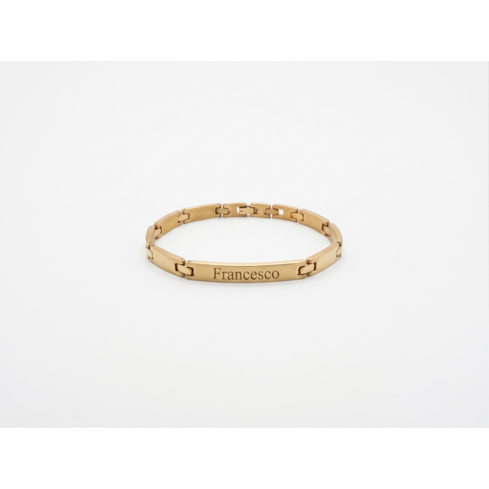 Bracciale Uomo Dorato Personalizzabile | Doni Preziosi