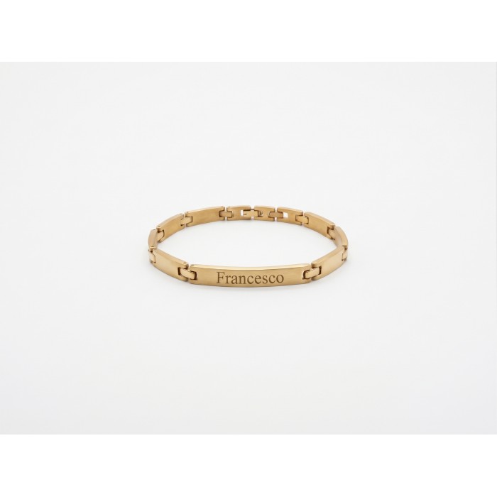 Bracciale Uomo Dorato Personalizzabile | Doni Preziosi
