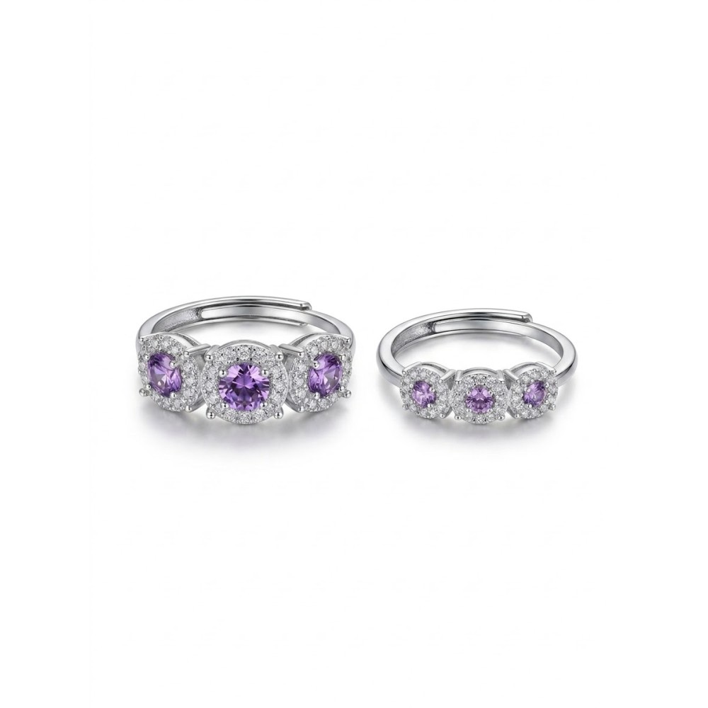 Set Anelli Mamma e Figlia in Argento 925% Regolabili